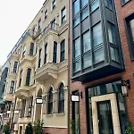 новая стильная у площади таксим, панорамная терраса на крыше * Istambul