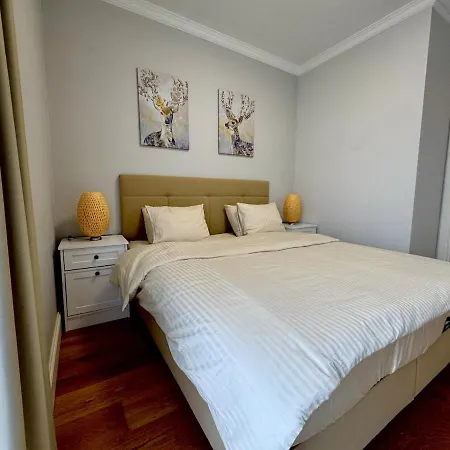 Appartement новая стильная у площади таксим, панорамная терраса на крыше