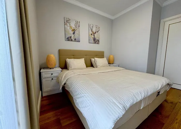 Apartment новая стильная у площади таксим, панорамная терраса на крыше